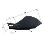 Raschietto per frangizolle sp. 8mm dx - Ama