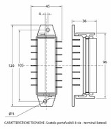 Scatola per portafusibili bilama a 8 vie - Ama