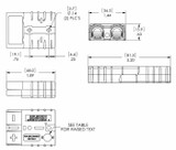 Connettore bipolare grigio 50A 36V 13,5mm² - Ama