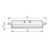 Coperchio filettato per cisterne Ø 355mm - Arag