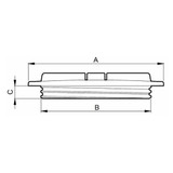 Coperchio filettato per cisterne Ø 455mm - Arag