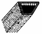 Cinghia trapezoidale 4L 35" - Ama