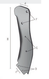 Ancora ripuntatore curva sinistra per copriancora 1 foro - Ama