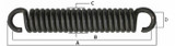 Molla tiller con gancio aperto e lunghezza 375mm - Ama