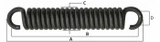 Molla tiller 317mm con gancio aperto Ø 10mm - Ama