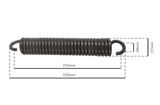 Molla tiller 335mm con gancio aperto a vite spessore 9mm adattabile Nardi - Ama