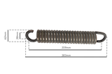 Molla tiller 383mm con gancio aperto Ø 12mm adattabile Nardi - Ama