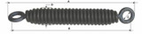 Molla per ancore tiller con occhio girevole e filo da 12mm - Ama