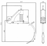 Supporto molleggiato per erpice pesante con ancora 40x30 - Ama