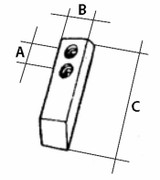 Vomerino ancora per ripuntatore drenatore CP2801 - Ama