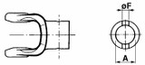 Forcella categoria 2 Ø 30 foro spina 10,23,8x61,3 - Ama Cardan