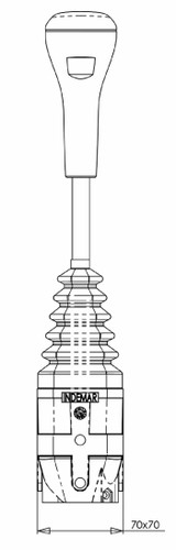 Leva telecomando a cloche per cavi ad occhio - Ama Refluid
