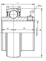 Cuscinetto per supporti UC 206 - Ama