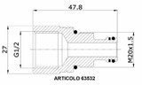 Bussola carry-over per distributore 3/8" - Ama Refluid