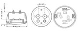 Fanale posteriore dx-sx a LED Ø140mm Ama - Ama