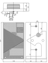 Fanale posteriore alogeno destro 6 funzioni 237x138mm Ama - Ama
