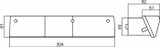 Fanale alogeno posteriore destro Ama 304x92x61 mm - Ama
