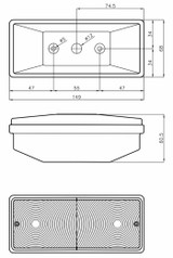 Fanale anteriore dx-sx con luci di posizione e direzione - Ajba