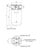 Filtro oleodinamico Spin-on sul ritorno da 1”1/4" 25µ - Ama Refluid