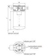Filtro oleodinamico Spin-on sul ritorno da 1”1/4" 60µ - Ama Refluid