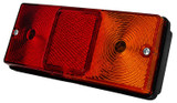 Fanale posteriore alogeno Ama per mezzi agricoli e veicoli di trasporto 160x59,5x68 mm - Ama
