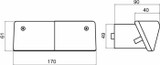 Fanale direzione e posizione sx 165x60mm - Ama