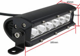 Faro da lavoro a barra 6 LED Epistar a lungo raggio Spot 30W IP67 - Ama