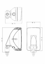 Faro da lavoro alogeno ad ampio raggio 55-70W dx e sx - Ama