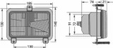 Proiettore asimmettrico 185x140mm - Cobo