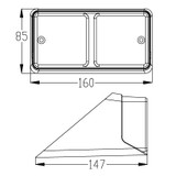 Fanale posteriore sinistro adattabile a trattore Fiat 5172684 - Ama