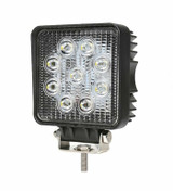 Faro da lavoro 9 LED Epistar quadrato a largo raggio freddo 27W IP67 - Ama