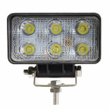 Faro da lavoro 6 LED Epistar a largo raggio freddo 18W IP67 - Ama
