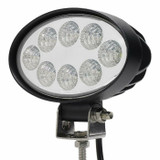 Faro da lavoro 8 LED Epistar ovale a largo raggio freddo 24 W IP67 - Ama