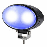 Faro da lavoro ovale 2 LED CREE a lungo raggio blu 10W IP67 - Ama