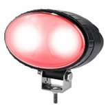 Faro da lavoro ovale 2 LED CREE a lungo raggio rosso 10W IP67 - Ama