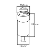 Filtro ad aria esterno adattabile al riferimento originale Fiat 1909139 - Ama