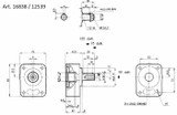 Supporto tirocinghia albero cilindrico Ø 18mm per pompa gruppo 1 - Ama Refluid