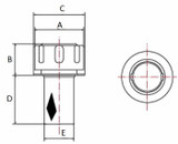 Tappo con filtro e cestello a saldare - No brand