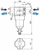 Filtro in linea per alta pressione - Arag