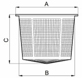 Filtro a cestello ø200 x h235 - Arag