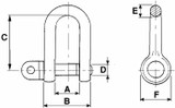 Grillo zincato misura Ø 13mm 9/16" - Ama