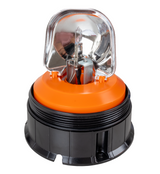 Lampeggiante alogeno per trattori base piana 12V 55W luce rotazionale - Ama