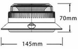 Lampeggiante a led 12-30V base magnetica - Ama