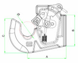 Gancio rapido inferiore prima categoria 105x70x95mm - Ama