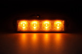 Luce di segnalazione arancio 4 LED 12/24V - Ama