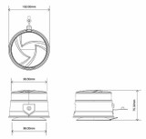 Lampeggiante a LED con telecomando e batteria 12/24V - Ama