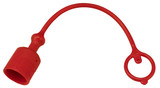 Tappo parapolvere Faster di colore rosso per innesti rapidi maschio da M1/2" - Faster
