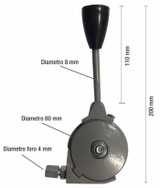 Manettino acceleratore in alluminio sx per trattore - Ama