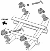 Kit chiocciole a più sfere per rimorchio Ø 78mm - Ama