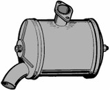 Marmitta per motozappa adattabile a JLO 101-152 Beta B210 - Ama